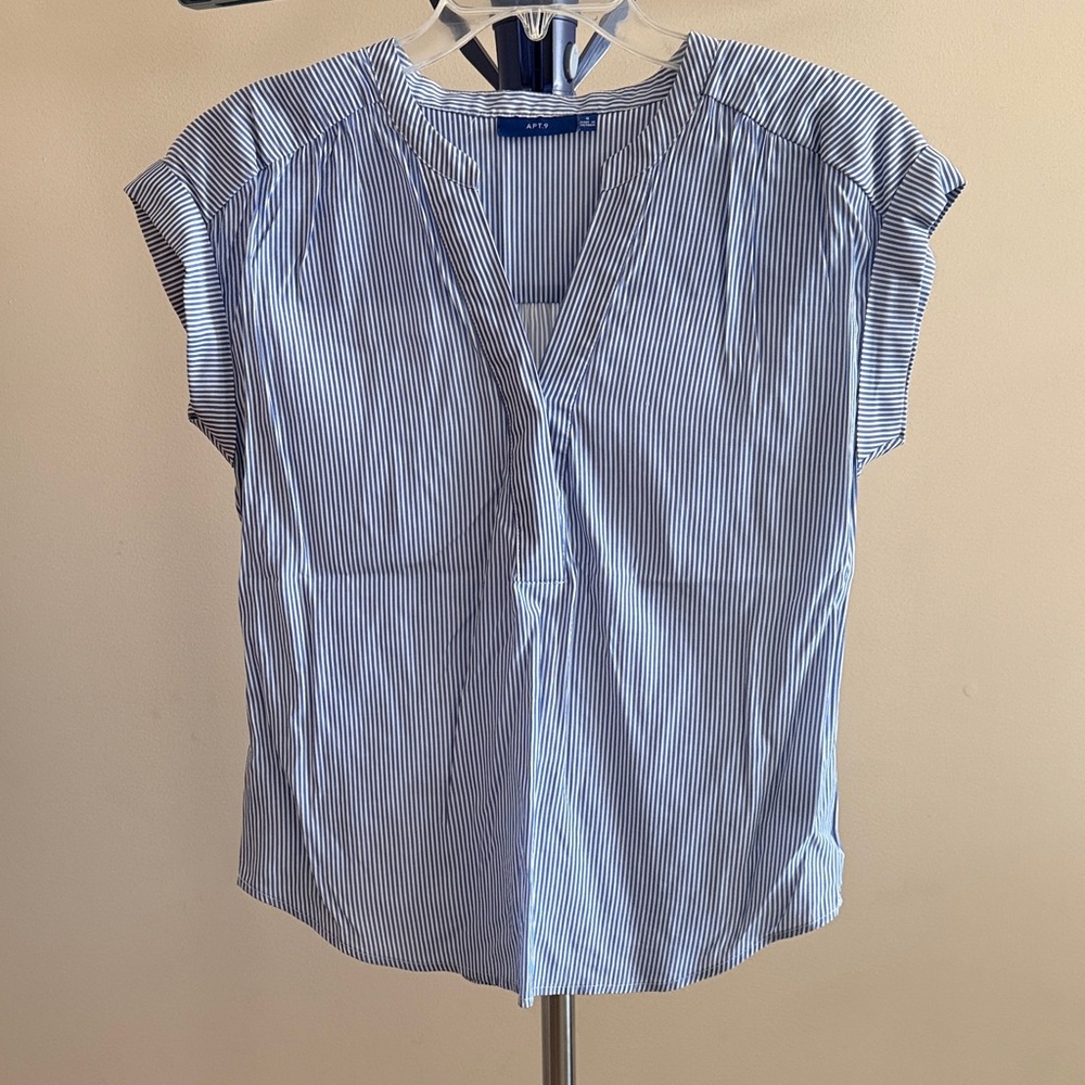 Blue Striped Women's Blouse